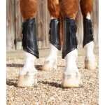 Gu�tres pour cheval - premier equine - air - tech - cuir noir - taille l