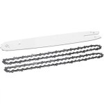 Guide de tron�onneuse 14 pouces + 2 cha�nes 50 maillons pour stihl 018 ms180 ms181 - folaya