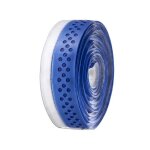 Guidoline de v�lo route velo microfibre ajour�e bicolore bleu / blanc