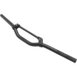 Guidon scoot replay street alu noir mat l625mm avec barre de renfort (h40mm sous barre)