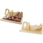 Guillotine � saucisson - livoo - ardoise et m�tal - design contemporain - d�coupe facile