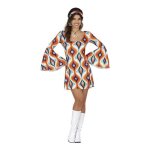 Guirca costume disco robe annes 70 pour femme (m)