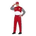 D�guisement - pilote de formule 1 - rouge - casquette incluse - taille l