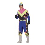 Guirca d�guisement skieur bleu ann�es 80 homme (s)