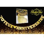 Guirlande - no name - anniversaire - 280 m - couleur or - carton