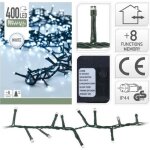 Guirlande lumineuse - blanc - 400 led - lectrique - 11 mtres - dcoration de nol