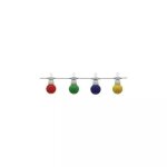 Guirlande extérieure blanche - 10 ampoules colorées - ip65 - 8m op - ot5090 Guirlande extérieure blanche - 10 ampoules colorées - ip65 - 8m op - ot5090