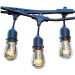 Guirlande lumineuse � ampoules mafy light - douille e27 - style vintage - 6m - 10 ampoules - noir