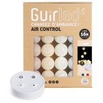 Guirlande lumineuse - coton - t�l�command�e - 16 boules - 16m - veilleuse b�b� 2h