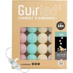 Guirlande lumineuse boules coton led usb - veilleuse b�b� 2h - 3 intensit�s - 16 boules 16m - b�b�