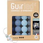 Guirlande lumineuse boules coton led usb - veilleuse b�b� 2h - 3 intensit�s - 16 boules 16m - byzantin ...