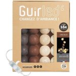 Guirlande lumineuse - veilleuse - 16 boules coton - 3 intensit�s - 16m - usb rechargeable