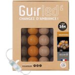 Guirlande lumineuse - mesopotamia - boules coton led - 16 boules - 16m - usb rechargeable