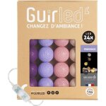 Guirlande lumineuse boules coton led usb - veilleuse b�b� 2h - 3 intensit�s - 24 boules 24m - provence ...