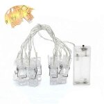 Guirlande lumineuse dint�rieur 10 leds - avec pinces porte photos - longueur : 160 m.