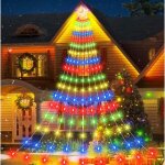 Guirlande lumineuse toile mengda - 3. 5m * 9 led - blanc chaud - extrieur - nol mariage