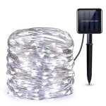 Guirlande lumineuse exterieur lampe solaire 300led 32m �tanche ip65 avec 8 modes eclairage