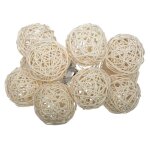 Guirlande lumineuse led - paris prix - 10 boules - ivoire