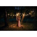 Guirlande lumineuse led link me light - 10 ampoules - douille e27 - blanc chaud - 5m