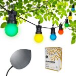 Guirlande lumineuse solaire �tanche - guirle - guirled - multicolore - jardin - contemporain