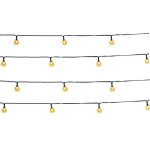 Guirlande lumineuse solaire ext�rieure - lumisky - festy white - 20 globes led - blanc chaud - 58 m