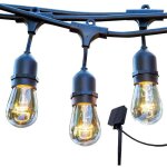 Guirlande lumineuse solaire - lumisky - mafy solar - 6. 50 m - 10 ampoules � filament vintage - led blanc ...