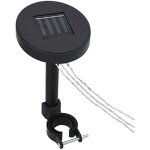 Guirlande lumineuse - vidaxl - pavillon led - solaire - blanc et noir - extrieur