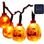 Guirlande lumineuse - zvd - citrouille led - 50 led - alimentation solaire - décoration halloween Guirlande lumineuse - zvd - citrouille led - 50 led - alimentation solaire - décoration halloween
