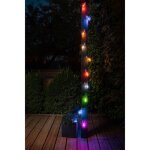 Guirlande solaire guinguette galix - 10 led multicolores � filament - ext�rieur