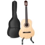 Guitare acoustique classique max soloart - max - bois - avec support de guitare