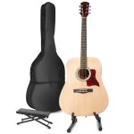Guitare acoustique occidentale max solojam - set pour débutants et joueurs avancés Guitare acoustique occidentale max solojam - set pour débutants et joueurs avancés