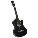 Guitare classique occidentale galiseur 6 cordes noir - salutuya - bd3701