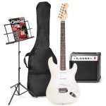 Guitare �lectrique - max - blanche - set complet - adulte