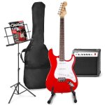 Guitare électrique max gigkit - rouge - set complet avec amplificateur et pupitre Guitare électrique max gigkit - rouge - set complet avec amplificateur et pupitre
