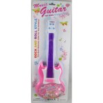 Guitare �lectrique - rock band - fille - lumineuse - 2 touches - 4 piles offertes