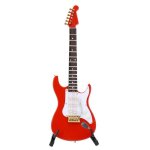 Mod�le de guitare �lectrique - salutuya - rouge - miniature artisanale