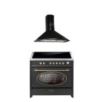 Cuisini�re � induction - gurari - e 913 ru bl - 90 cm - 5 zones � induction - four xxl 121 l