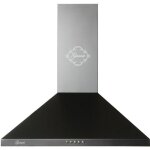 Gurari gch 147 bl 5 + filtre � charbon hotte aspirante 50 cm en noir 1000m� / h 3 vitesses + filtre � ...