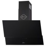 Gurari gch 268 bl 8 prime + filtre � charbon hotte aspirante 80cm / noir verre / 1000m� / h / + filtre ...