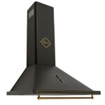 Hotte aspirante - gurari - gch 975 bl 6 - r�tro - 60cm - 850m� / h - noire