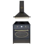 Gurari gch e 612 bl r cuisini�re � induction 60 cm + gch 975 bl 6 hotte aspirante 60cm