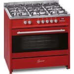 Cuisini�re �lectrique � gaz - gurari - gch e 911 r - 90 cm - rouge - four xxl 121 l