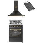 Cuisini�re � gaz - gurari - gch g 614 bl - 60 cm - multifonctionnel - s�curit� gaz