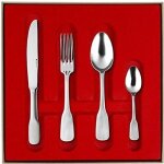 Guy degrenne 206260 vieux paris satine coffret 24 pi�ces de cuill�re acier inoxydable bleu 285 x 285 ...