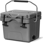 Gymax glaci�re 15l portable pouvant r�sister � - 30�c � 75�c bo�te scell�e avec poign�e isotherme pour ...