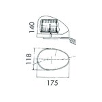 Gyrophare goutte deau magn�tique bleu