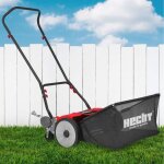 H514 tondeuse h�lico�dale sans �lectricit� essence fil largeur du coupe 46 cm hauteur coupe 9 positions ...