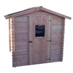 Habrita abri embo�t� - 28 mm - avec toiture en plaques ondul�es onduline - 428 m�