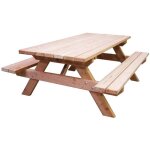 Table - habrita - munich - douglas - 6 personnes - rectangulaire - ext�rieur