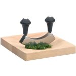 Hachoir berceuse double lame + planche en bois Hachoir berceuse double lame + planche en bois